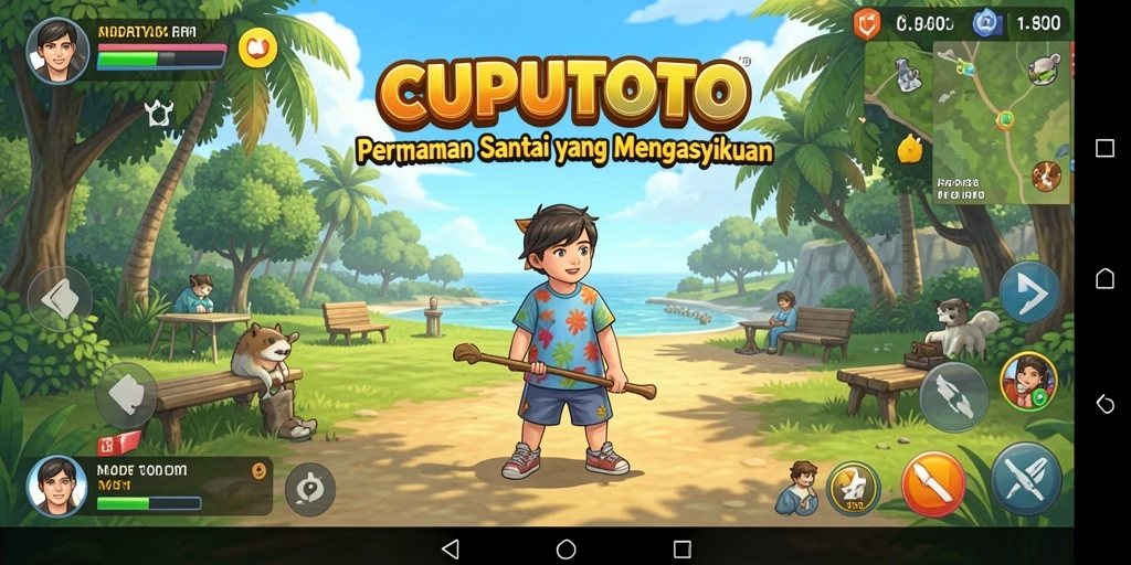 Screenshot CUPUTOTO menampilkan berbagai level penuh warna dan tantangan menarik.