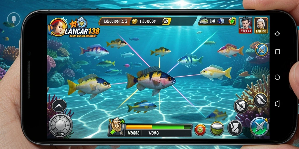 Screenshot gameplay menembak ikan di LANCAR138.