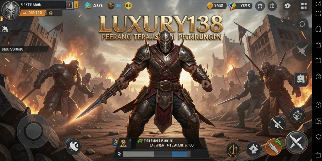 Gameplay seru di LUXURY138 dengan aksi Battle Royale yang mendebarkan.