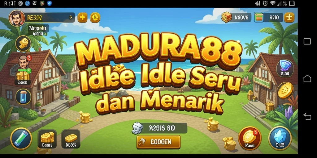 Menggambarkan gameplay santai dan kemajuan otomatis di MADURA88.