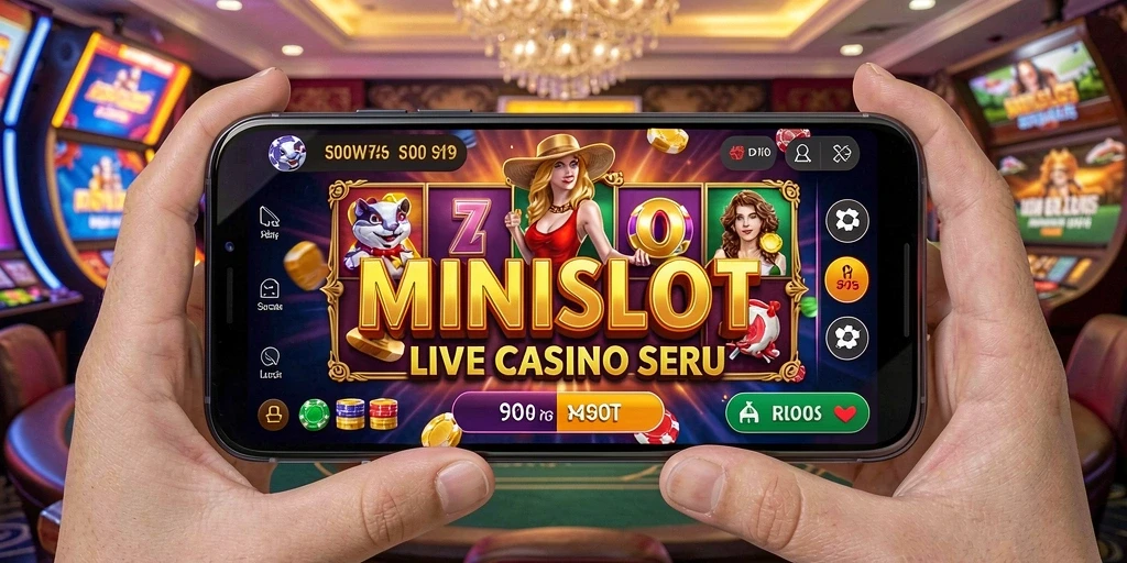 Tampilan gameplay Live Casino MINISLOT yang menarik dan interaktif.