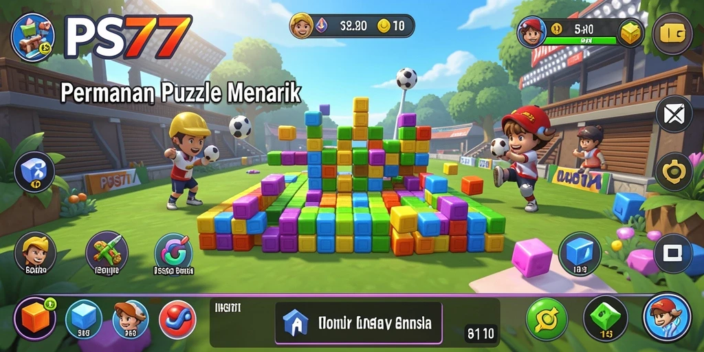 Menampilkan gameplay seru dari PSG77 dengan berbagai tantangan puzzle.