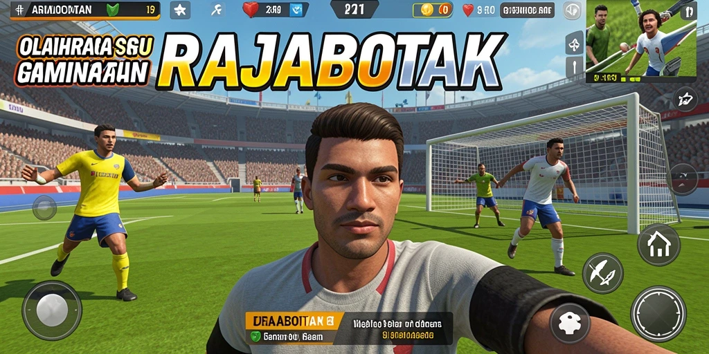 Tampilan aksi pertandingan seru dalam game RAJABOTAK.
