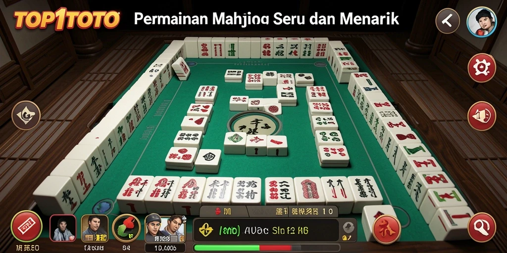 Screenshot gameplay <strong>TOP1TOTO</strong> menampilkan aksi seru Mahjong.