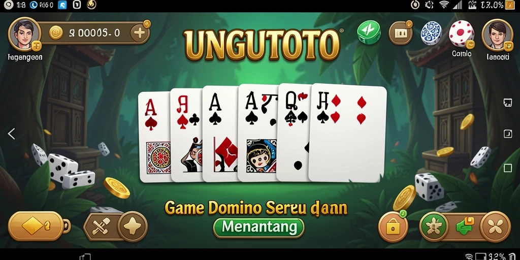 Tampilan gameplay seru dan menantang di UNGUTOTO.